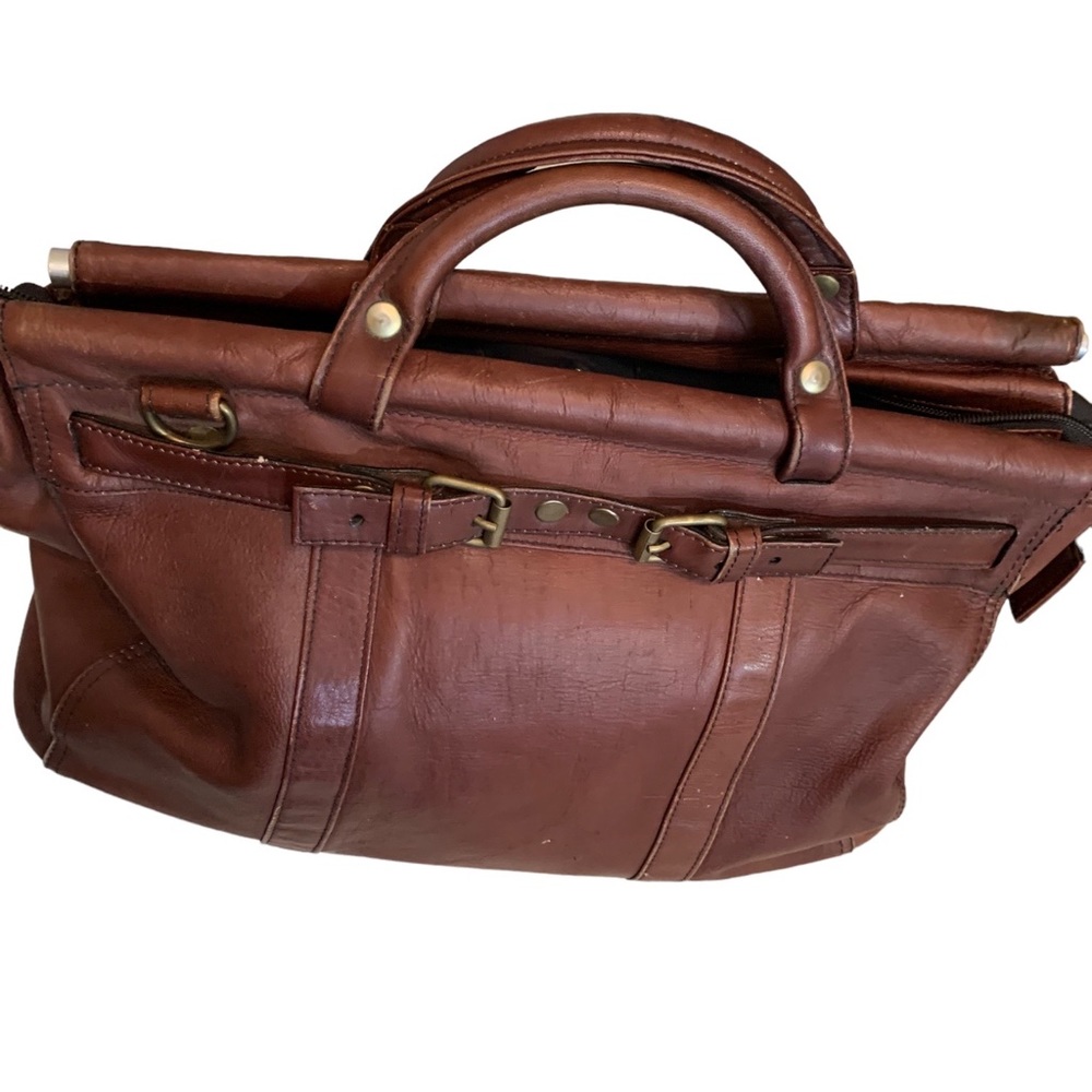 Very Unique #Brown Leather Bag - Picture 3 of 8